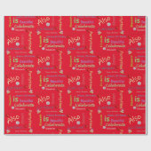 Happy Birthday Wrapping Paper Elizabeth Cadeaupapier (Vlak)