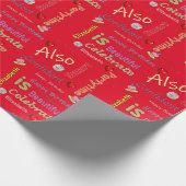 Happy Birthday Wrapping Paper Elizabeth Cadeaupapier (Hoek)