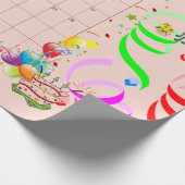 Happy Birthday Wrapping Paper, februari 2022 Cadeaupapier (Hoek)