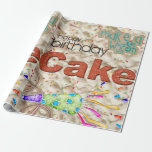 Happy Birthday Wrapping Paper Friends Family Cadeaupapier<br><div class="desc">Vakken & partijbenodigdheden > Cadeaubenodigdheden > Kantoor en school voor onmiddellijke verpakking > Promotieproducten & producten voor kleine bedrijven > Vertoningen en verpakking > Papier voor onmiddellijke verpakking</div>