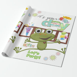 Happy Birthday Wrapping Paper Friends Family Kikke Cadeaupapier