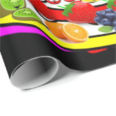 Happy Birthday Wrapping Paper Fruit Cake Cadeaupapier (Rol Hoek)