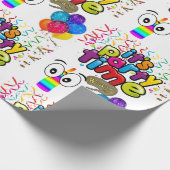 Happy Birthday Wrapping Paper It's Party Time Cadeaupapier (Hoek)