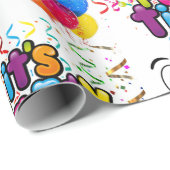 Happy Birthday Wrapping Paper It's Party Time Cadeaupapier (Rol Hoek)
