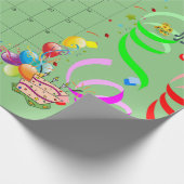 Happy Birthday Wrapping Paper, juli 2022 Cadeaupapier (Hoek)