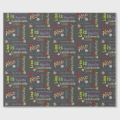 Happy Birthday Wrapping Paper Lisa Cadeaupapier (Vlak)