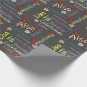 Happy Birthday Wrapping Paper Lisa Cadeaupapier (Hoek)