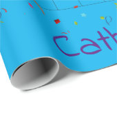 Happy Birthday Wrapping Paper, maart 2022 Blue Cadeaupapier (Rol Hoek)