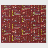Happy Birthday Wrapping Paper Martha Cadeaupapier (Vlak)