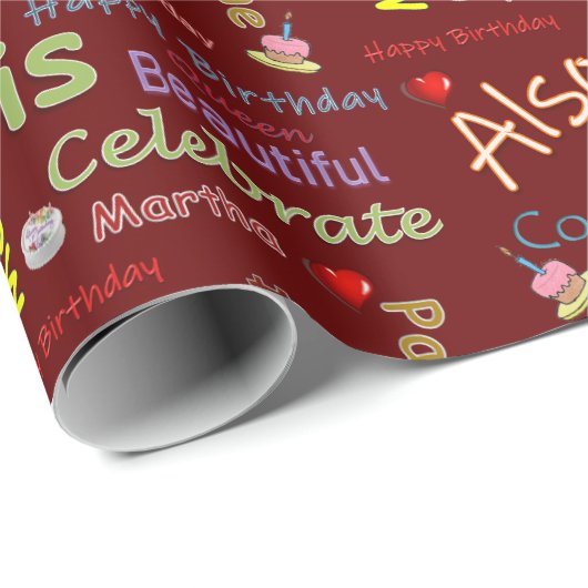 Happy Birthday Wrapping Paper Martha Cadeaupapier (Rol Hoek)
