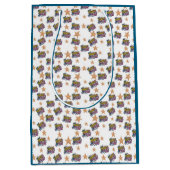 Happy Birthday wrapping paper Medium Cadeauzakje (Voorkant)