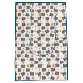 Happy Birthday wrapping paper Medium Cadeauzakje (Achterkant)