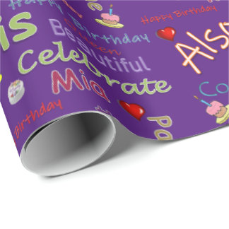 Happy Birthday Wrapping Paper Mia Cadeaupapier