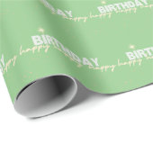 Happy Birthday Wrapping Paper - Mint Cadeaupapier (Rol Hoek)