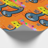 Happy Birthday Wrapping Paper Musician Cadeaupapier (Hoek)
