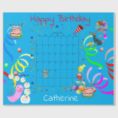 Happy Birthday Wrapping Paper November 2022 Cadeaupapier (Vlak)