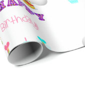 Happy Birthday Wrapping Paper Owl Cadeaupapier (Rol Hoek)