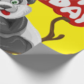 Happy Birthday Wrapping Paper Panda Beer Cadeaupapier (Hoek)