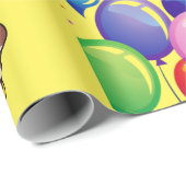 Happy Birthday Wrapping Paper Pig Bumblebee Cadeaupapier (Rol Hoek)