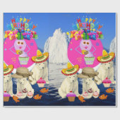 Happy Birthday Wrapping Paper Polar Beer Cadeaupapier (Vlak)