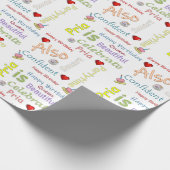 Happy Birthday Wrapping Paper Pria Cadeaupapier (Hoek)