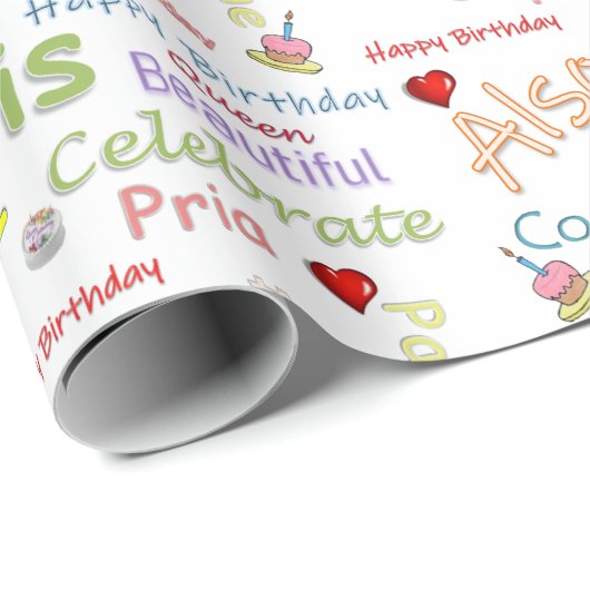 Happy Birthday Wrapping Paper Pria Cadeaupapier (Rol Hoek)
