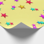 Happy Birthday Wrapping Paper Stars Cadeaupapier (Hoek)
