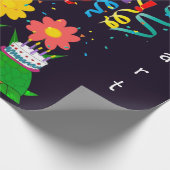 Happy Birthday Wrapping Paper Turtles Cadeaupapier (Hoek)