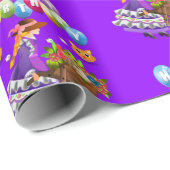 Happy Birthday Wrapping Paper Victoriaans Kitten Cadeaupapier (Rol Hoek)