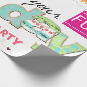 Happy Birthday Wrapping Papier FUN Cupcake (Hoek)