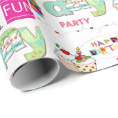 Happy Birthday Wrapping Papier FUN Cupcake (Rol Hoek)