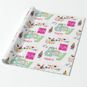 Happy Birthday Wrapping Papier FUN Cupcake (Uitgerold)