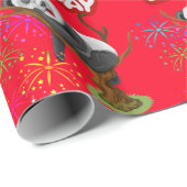 Happy Birthday Wrapping Papier Panda Beer Candles (Rol Hoek)