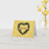 Happy Birthday Wreath Kaart (Gele Bloem)