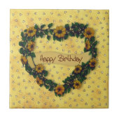 Happy Birthday Wreath Tile Tegeltje (Voorkant)