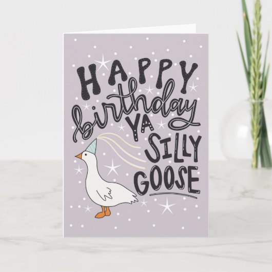 Happy Birthday Ya Gekke Goose Kaart (Voorkant)