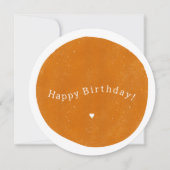 Happy Birthday Yellow Card Kaart (Voorkant)