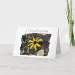 Happy Birthday Yellow Flower for Friend Kaart<br><div class="desc">Ik schreef dit vers voor een van mijn beste vrienden.</div>