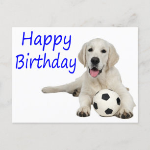 Happy Birthday Yellow Labrador Retriever Briefkaar Briefkaart