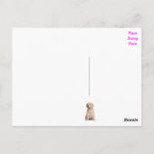 Happy Birthday Yellow Labrador Retriever Briefkaar Briefkaart (Achterkant)