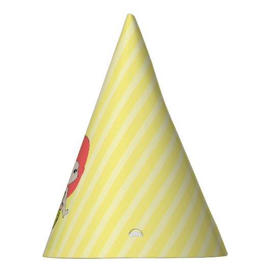 Happy Birthday Yellow Mermaid Birthday Pet Feesthoedjes (Rechts)