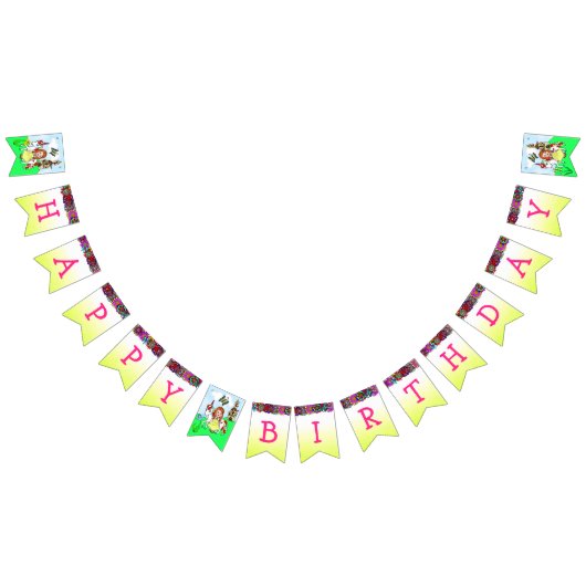 Happy Birthday Yellow Princess Banner (Alle)