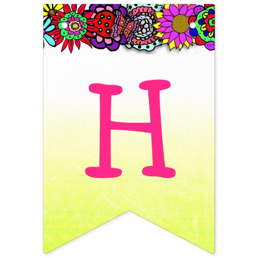 Happy Birthday Yellow Princess Banner (Tweede vlag)