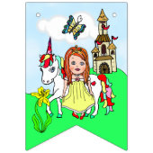 Happy Birthday Yellow Princess Banner (Eerste vlag)