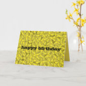 Happy Birthday Yellow Softball collectie Kaart (Gele Bloem)