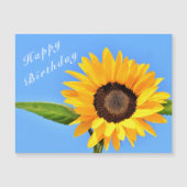 Happy Birthday - Yellow Sunflower op Blue Sky (Voorkant)