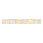 Happy Birthday Yellow Typography Celebration Grosgrain Lint (Voorkant)