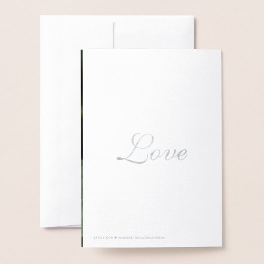 Happy Birthday Yellow Zonnebloem Zilverfolie Kaart (Met envelop)