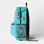 Happy Birthday You Cool Tabby Cat Mannen man Bedrukte Rugzak (Rechts)