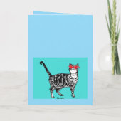 Happy Birthday You Cool Tabby Cat Mannen man Kaart (Achterkant)